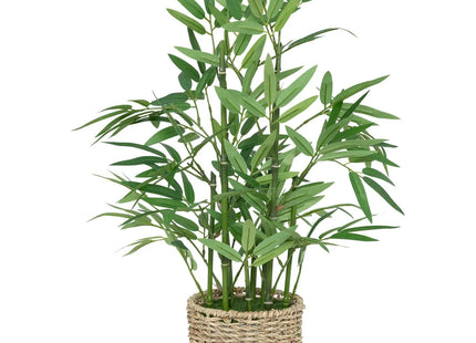 Maceta de bambú artificial "Ly" natural A46cm - 204209
