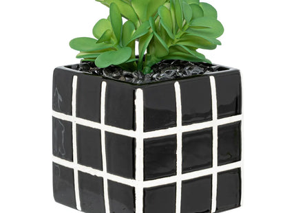 Planta artificial esquina "Family" maceta de cerámica A17cm - 204210