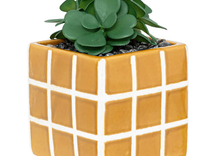 Planta artificial esquina "Family" maceta de cerámica A17cm - 204210