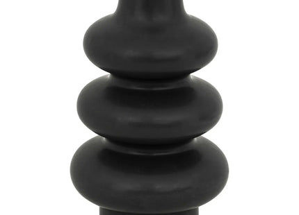 Jarrón de cerámica negra "Clothilde" A25cm - 204220