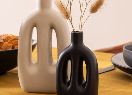 Set de 2 jarrones "Inuit dreams" de cerámica 14/20 cm - 204237