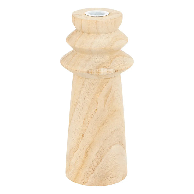 Candelero "Uma" de madera A23,5cm MM - 204242