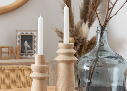 Candelero "Uma" de madera A23,5cm MM - 204242