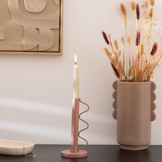 Candelero "Wavy bliss" de metal A20cm - 204251