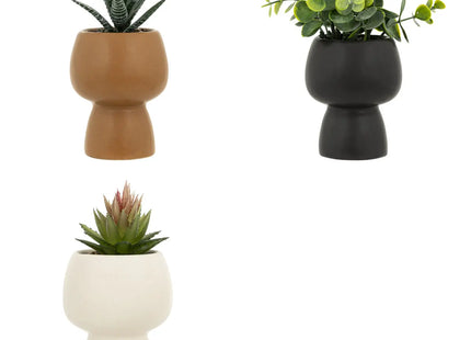 Planta artificial en maceta de cerámica "Livy" A17cm - 204281