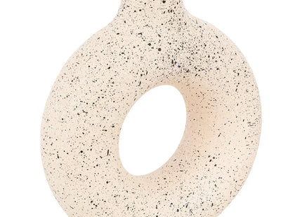 Jarrón de cerámica "Florie" blanco y negro A25cm - 204288