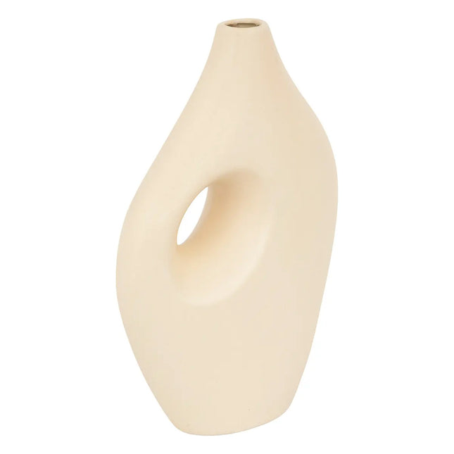 Jarrón de cerámica "Nola" beige  A30cm - 204289