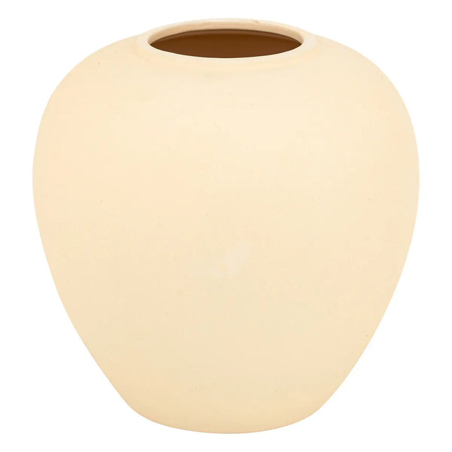 Jarrón de bolas de cerámica "Rily" beige A22cm - 204293B