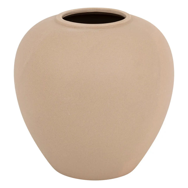 Jarrón de cerámica rosa claro "Rily" con forma de bola A22cm - 204293C