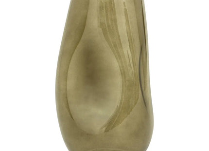 Jarrón de vidrio "Bravi" verde caqui A28cm - 204300