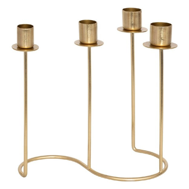 Candelabro dorado A20cm - 204307