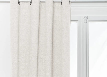 Cortina "Soana" aislante/opaca blanco marfil 160x240cm - 204400A