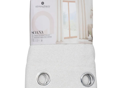 Cortina "Soana" aislante/opaca blanco marfil 160x240cm - 204400A