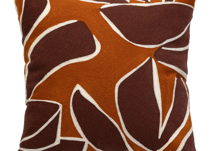 Almohada bordado "Hary" Rojo rubí 45x45cm - 204440