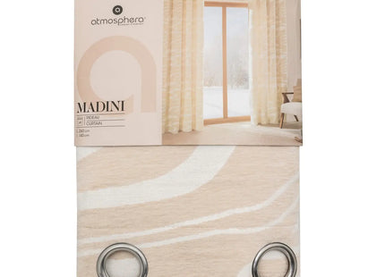 Cortina Jacquard "Madini" beige 140x260cm - 204475