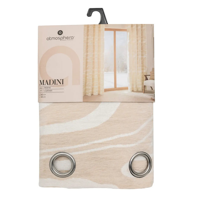 Cortina Jacquard "Madini" beige 140x260cm - 204475