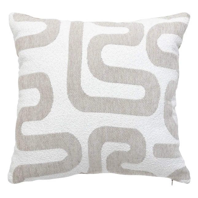 Almohada de jacquard "Safina"  beige 40x40cm - 204484A