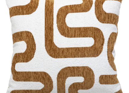 Almohada de jacquard "Safina" marrón 40x40cm - 204484D