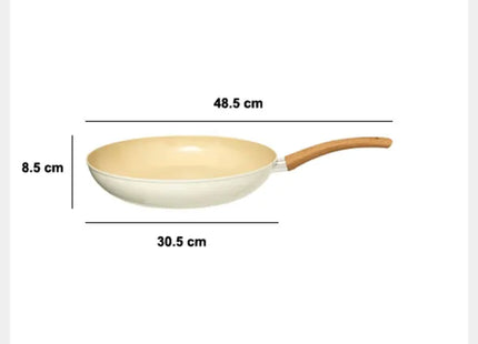 Sartén "Harmony" 30cm de diámetro, aluminio forjado beige - 204603