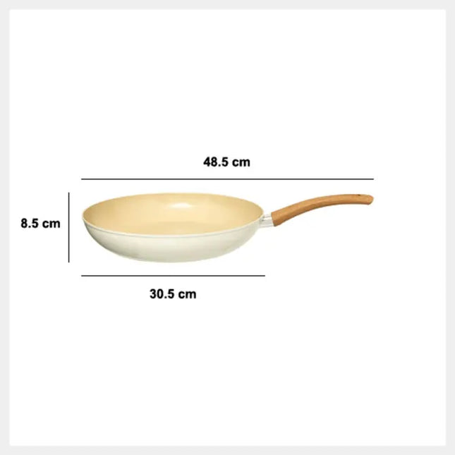 Sartén "Harmony" 30cm de diámetro, aluminio forjado beige - 204603