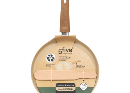 Crepera "Harmony" D26cm de aluminio forjado beige - 204604