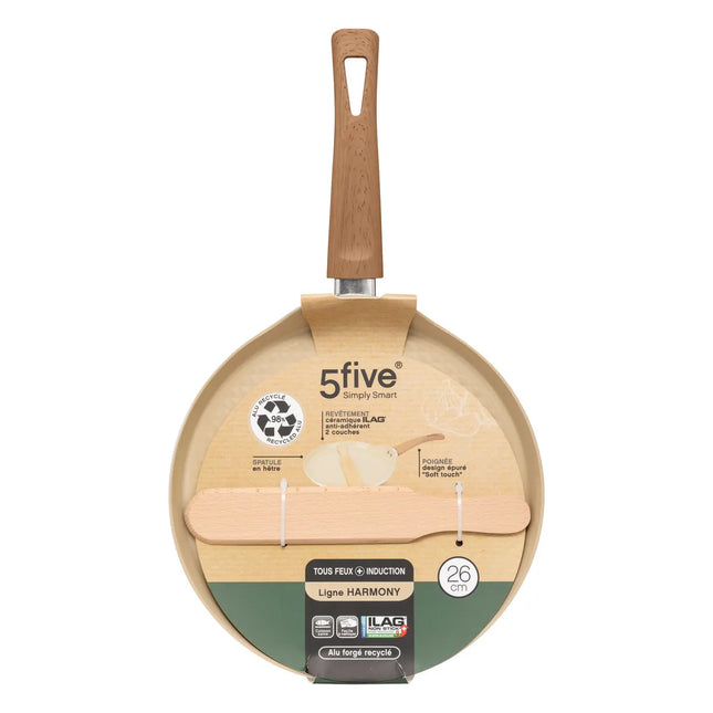 Crepera "Harmony" D26cm de aluminio forjado beige - 204604