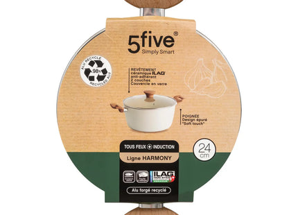 Olla "Harmony" D24cm de aluminio forjado beige - 204609