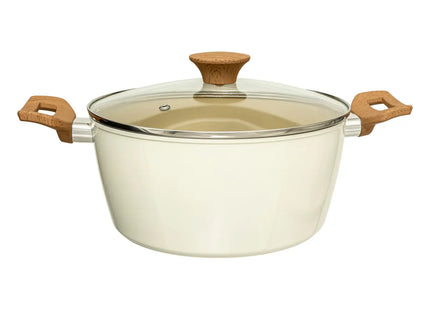 Olla "Harmony" D24cm de aluminio forjado beige - 204609
