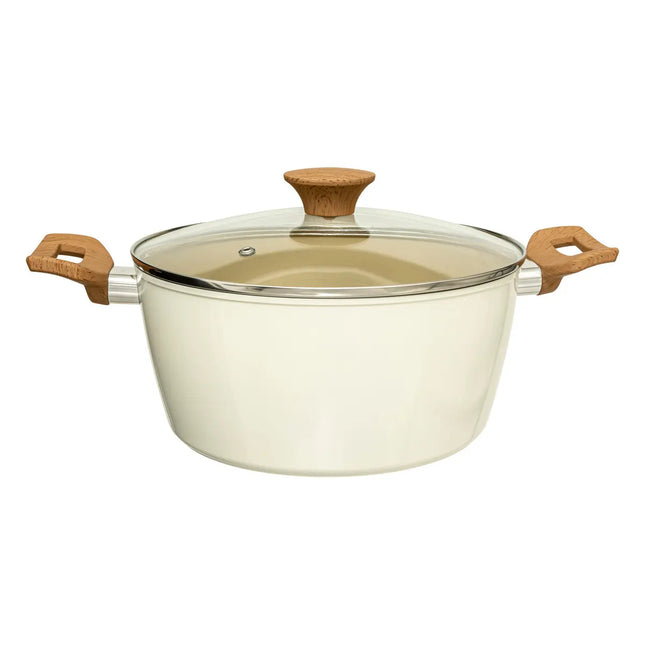 Olla "Harmony" D24cm de aluminio forjado beige - 204609