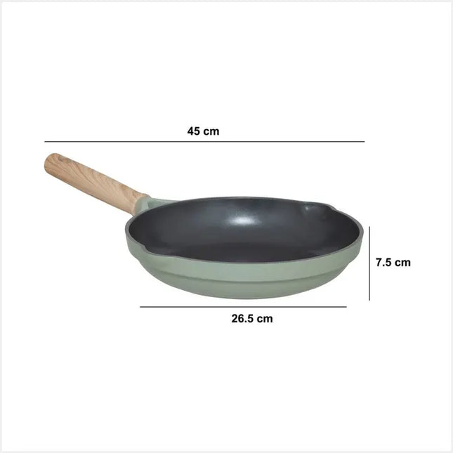 Sartén "Horizon" de aluminio forjado verde, 24 cm de diámetro - 204645
