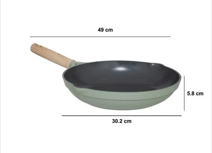 Sartén "Horizon" de aluminio forjado verde, 28 cm de diámetro - 204646