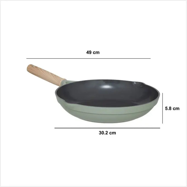 Sartén "Horizon" de aluminio forjado verde, 28 cm de diámetro - 204646