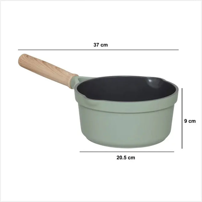 Cacerola  "Horizon" de aluminio forjado verde, 21 cm de diámetro - 204647