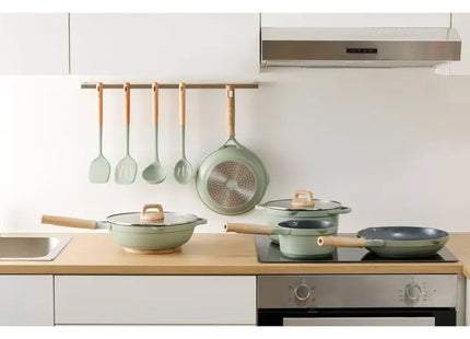 Sartén "Horizon" de aluminio forjado verde, 28 cm de diámetro - 204649
