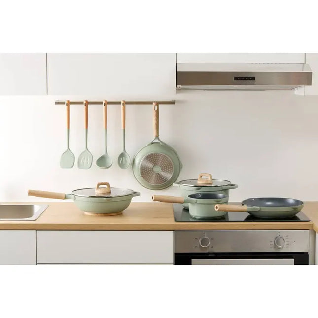 Sartén "Horizon" de aluminio forjado verde, 28 cm de diámetro - 204649