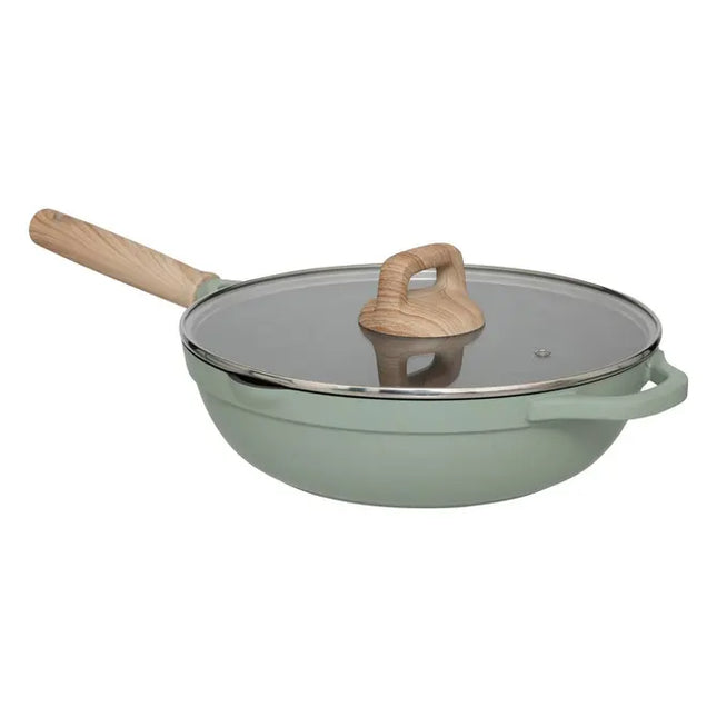 Sartén "Horizon" de aluminio forjado verde, 28 cm de diámetro - 204649