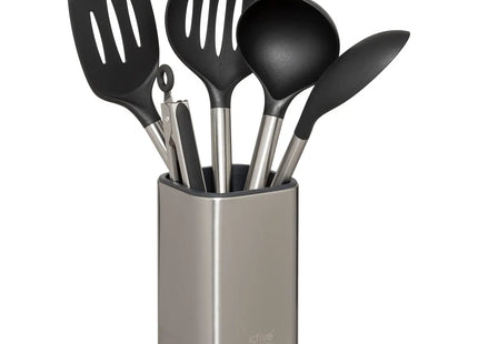 5 utensilios de cocina con recipiente de almacenamiento de acero inox - 204660