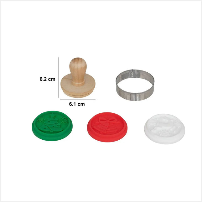 Juego de sellos para galletas navideñas, 3 piezas - 204666