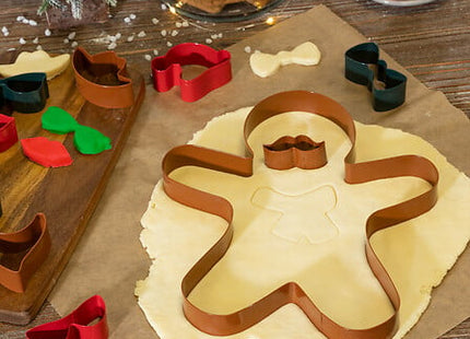 Juego de 10 cortadores para tartas navideñas acero inoxidable multicolor - 204671