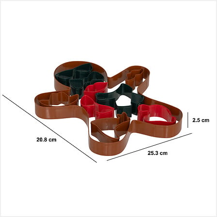 Juego de 10 cortadores para tartas navideñas acero inoxidable multicolor - 204671
