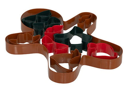 Juego de 10 cortadores para tartas navideñas acero inoxidable multicolor - 204671