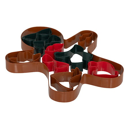 Juego de 10 cortadores para tartas navideñas acero inoxidable multicolor - 204671