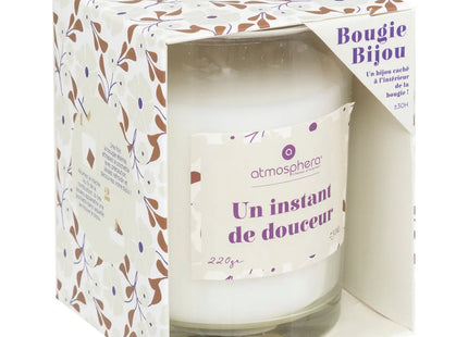 Vela perfumada "Mily" con joya 220g Coco - 204700B