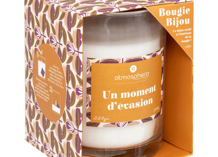 Vela perfumada "Mily" con joya 220g Vainilla - 204700C