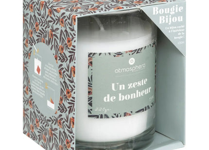 Vela perfumada "Mily" con joya 220g Frutos exóticos - 204700D