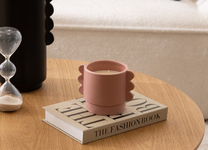 Vela perfumada "Wavy bliss" en pote de cerámica 370gr - 204730A