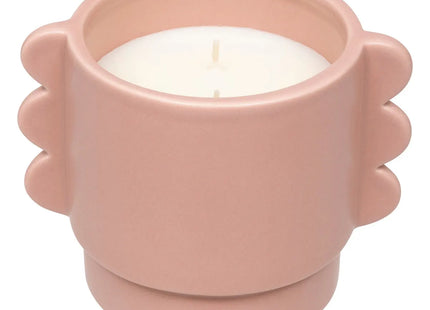 Vela perfumada "Wavy bliss" en pote de cerámica 370gr - 204730A