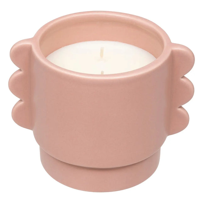 Vela perfumada "Wavy bliss" en pote de cerámica 370gr - 204730A