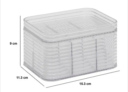 Organizador "Plastor" con 6 compartimentos, 15,3 x 9 cm - 204971