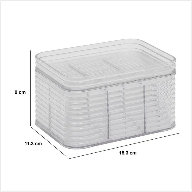 Organizador "Plastor" con 6 compartimentos, 15,3 x 9 cm - 204971